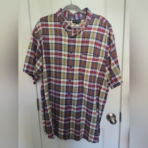 Land's End Men's Multicolor Plaid Shirt Size 2xlt.